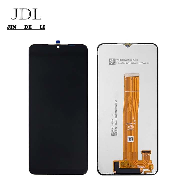 명백한 6.5 인치 A02 LCD 화면 디스플레이 고유 서비스 팩 삼성 갤럭시 A02 LCD