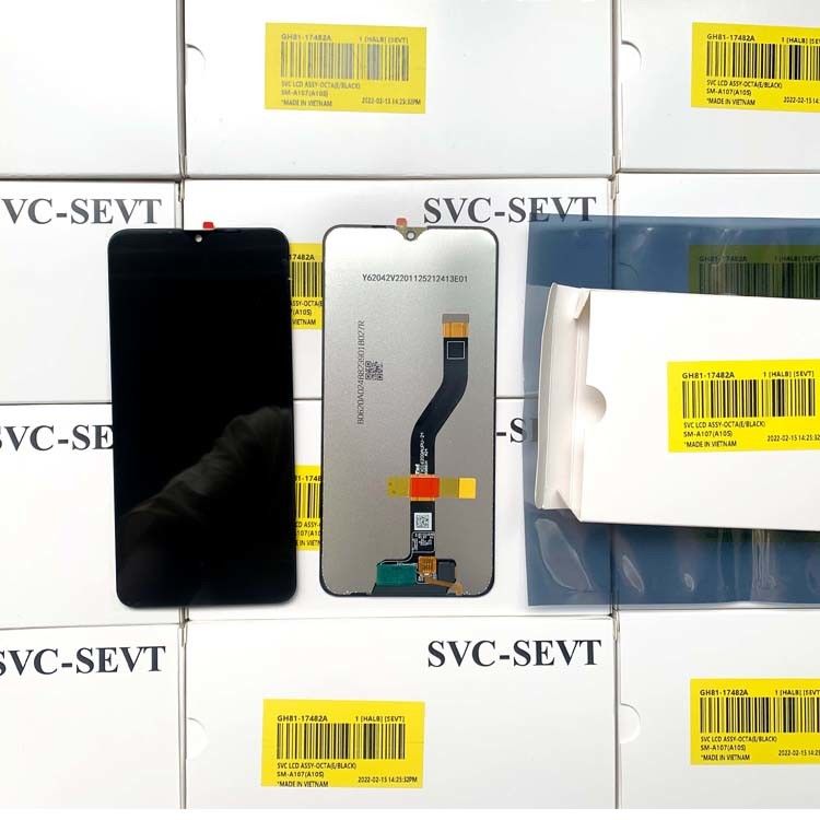 A10S LCD 디지털화장치 고품질 휴대 전화 터치 스크린  A10S 갤럭시 A107 오리지널 신규 서비스 팩 LCDS