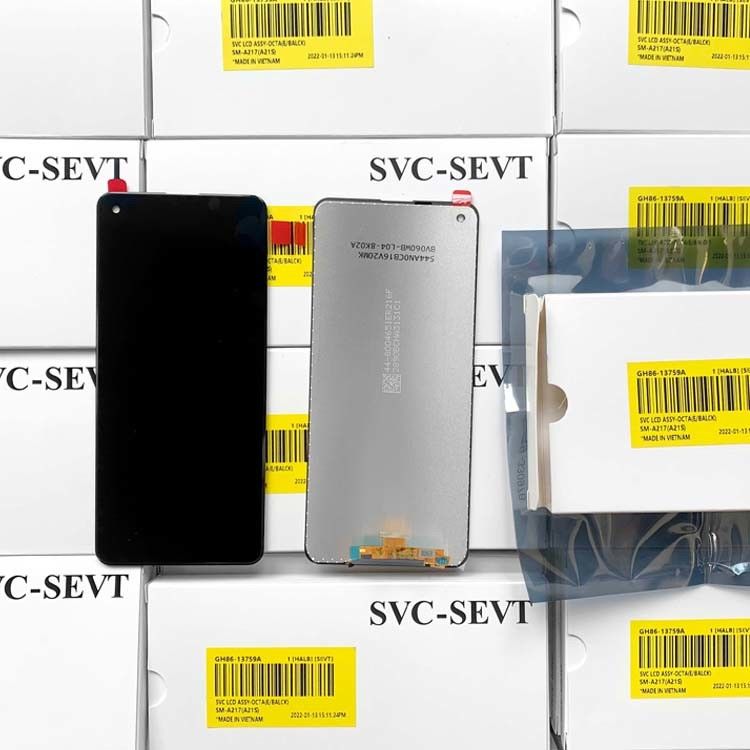 A21S LCD 100% 오리지널 뉴 서비스 팩 LCDS 디스플레이  A21S 갤럭시 A217 고품질 휴대 전화 터치 스크린