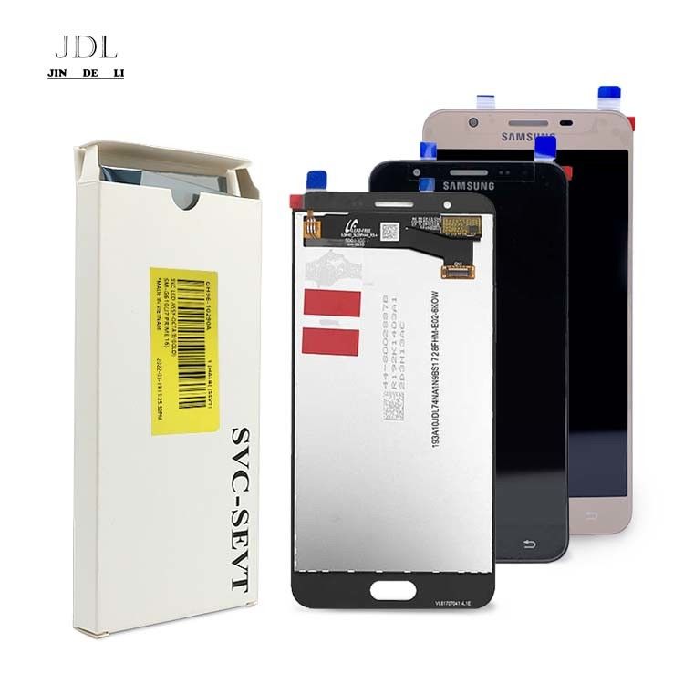 공장 LCD 터치 스크린 판타라  J7 프라임 폰 디스플레이 갤럭시 G610 100% 오리지널 새 서비스 팩 LCDS