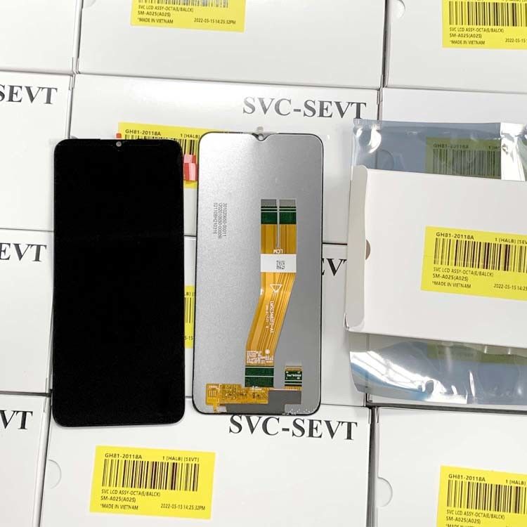 대용품 고품질 LCD 화면  A02S 100% 오리지널 새 서비스 팩 LCDS 갤럭시 A025 전화 디스플레이