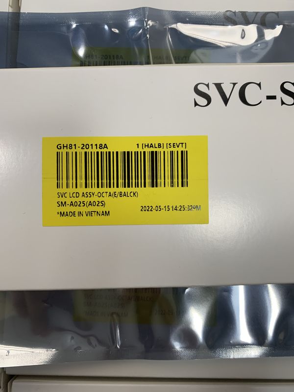 대용품 고품질 LCD 화면  A02S 100% 오리지널 새 서비스 팩 LCDS 갤럭시 A025 전화 디스플레이