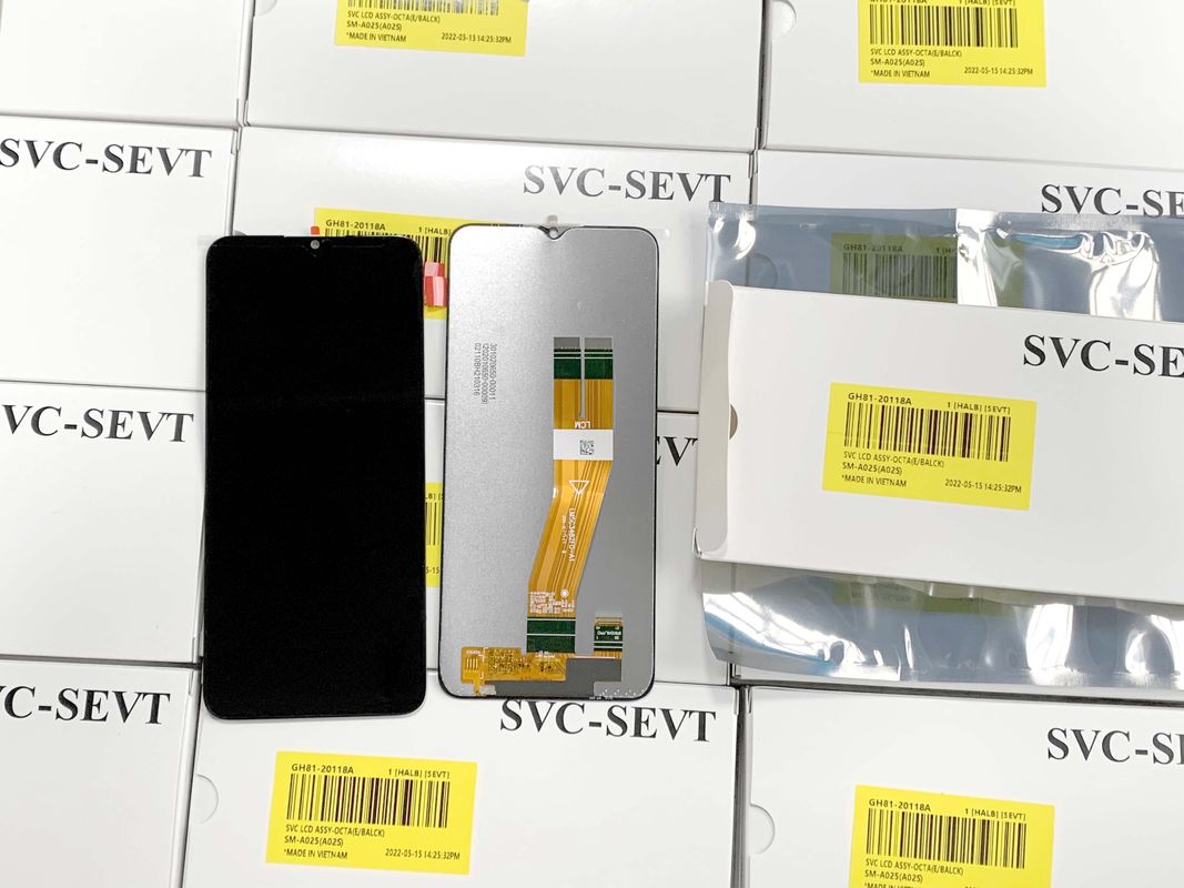 대용품 고품질 LCD 화면  A02S 100% 오리지널 새 서비스 팩 LCDS 갤럭시 A025 전화 디스플레이