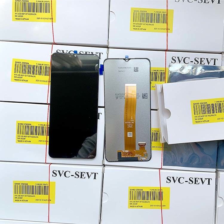A02 LCD For  A02 판탈라 100% 오리지널 신규 서비스 팩 LCDS 갤럭시 A022 유통 휴대 전화 화면 디스플레이