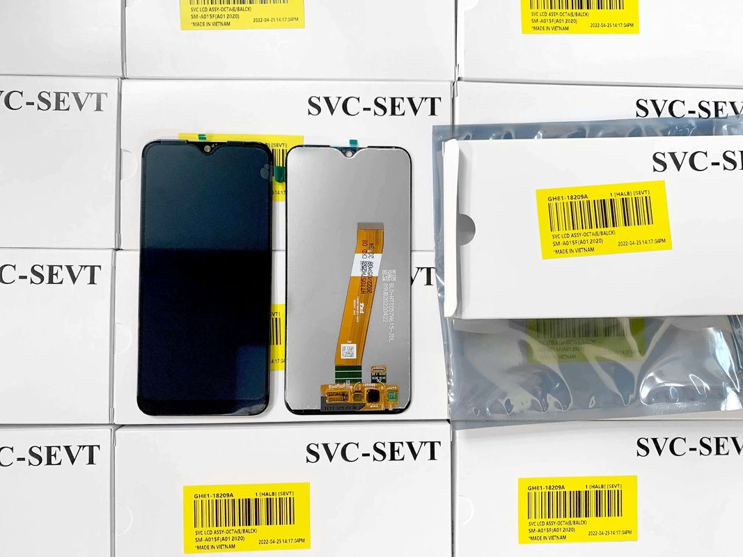 A01 LCD lcd For  A01 Wholesale 오리지널 휴대 전화 화면 디스플레이 판타라 갤럭시 A105 서비스 팩 LCDS 터치