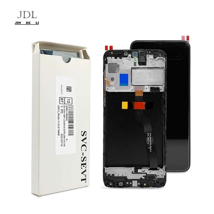 삼성전자 M10 휴대전화 터치 스크린 디스플레이용 프레임과 함께 M10 LCD 갤럭시 M105 오리지널 서비스 팩 LCDS 판탈라