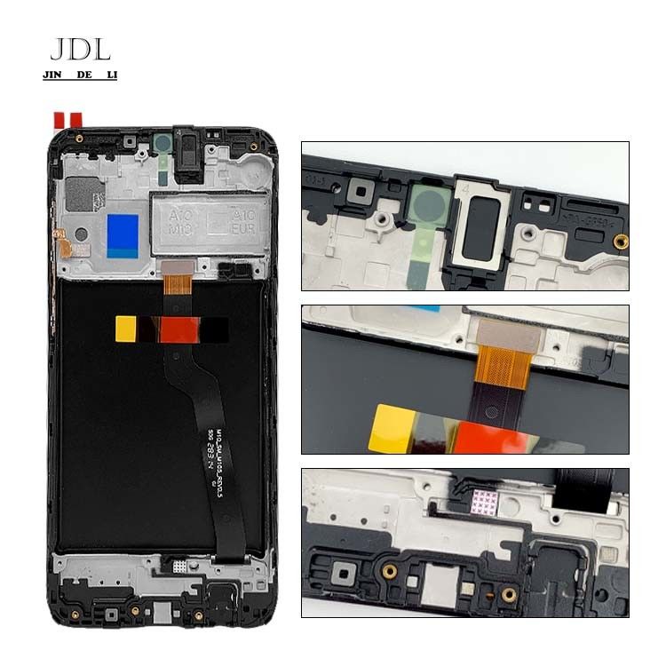 삼성전자 M10 휴대전화 터치 스크린 디스플레이용 프레임과 함께 M10 LCD 갤럭시 M105 오리지널 서비스 팩 LCDS 판탈라