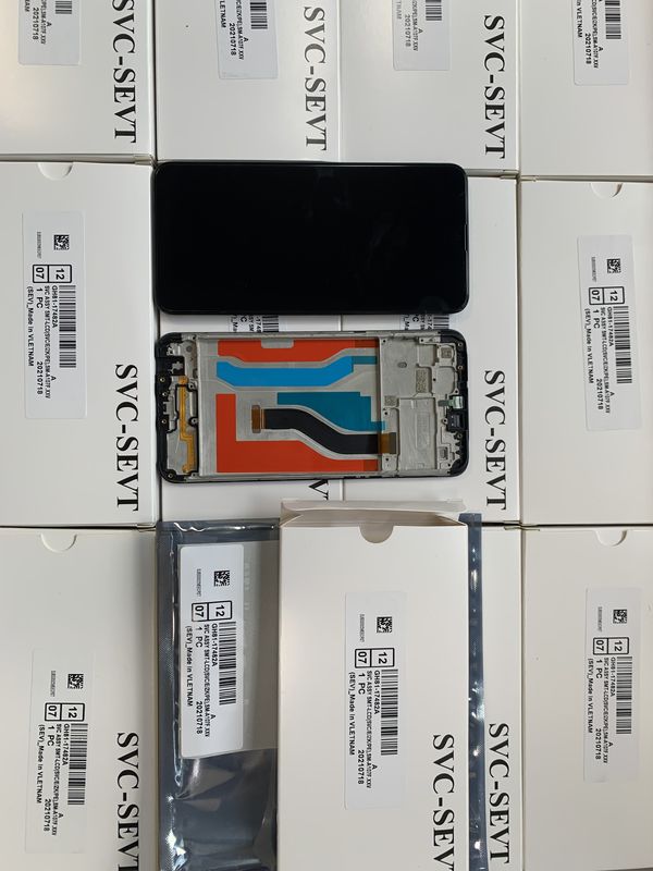대용 원본 A107 LCD 스크린 프레임과 함께  a10s Pantalla 갤럭시 A107 서비스 팩 LCDS 디스플레이