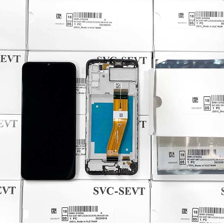 A03 LCD lcd With Frame For  a03 대용 휴대 전화 화면 A035 오리지널 서비스 팩 LCDS 디스플레이 판타라