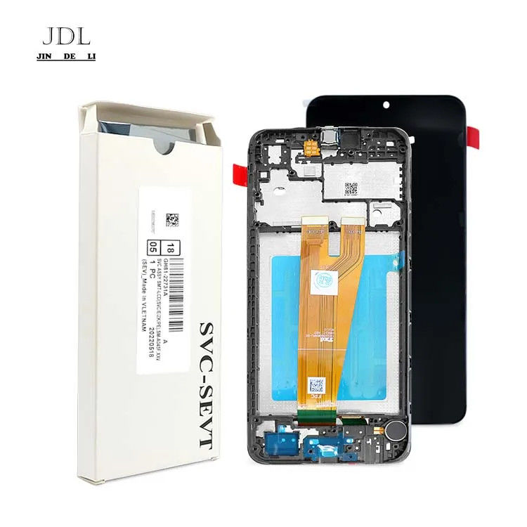 A045 LCD 화면 프레임과 함께 삼성 a045 휴대 전화 터치 판타라 갤럭시 A04 오리지널 서비스 팩 LCDS