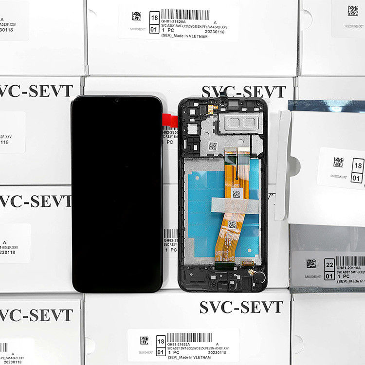 A04E Lcd With Frame For  a04e 오리지널 뉴 서비스 팩 LCDS 디스플레이 갤럭시 A04E 휴대 전화 화면 판타라