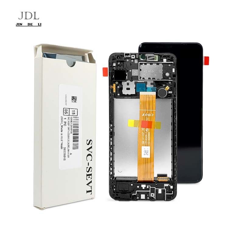 A125 오리지널 LCD Panatlla With Frame For  a125 서비스 팩 LCDS 화면 갤럭시 A125 휴대 전화 터치 디스플레이