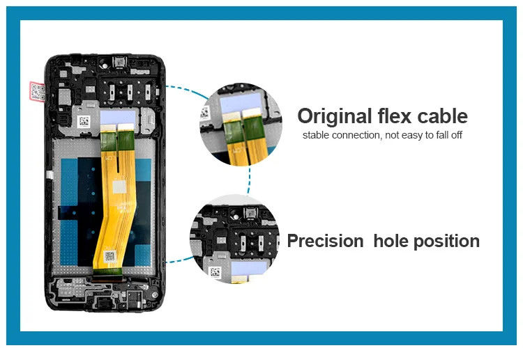 A14 4G LCD Frame For  A145P 모바일 폰 터치 판타라 갤럭시 A145R 서비스 팩 LCDS 화면 디스플레이