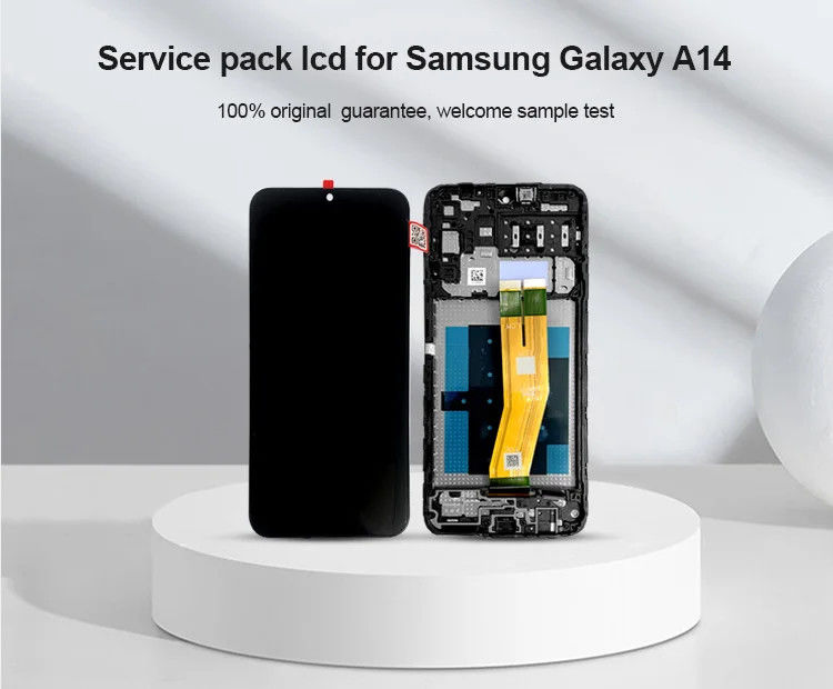 A14 4G LCD Frame For  A145P 모바일 폰 터치 판타라 갤럭시 A145R 서비스 팩 LCDS 화면 디스플레이