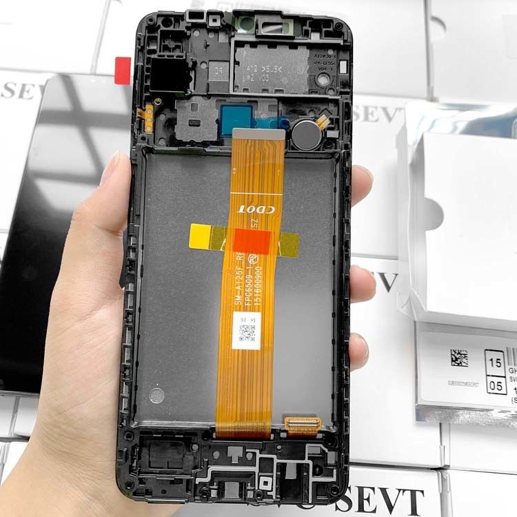 A12/A125 원본 서비스 팩 삼성 갤럭시 a04e LCD 디스플레이를 위한 프레임 없는 LCD 공장 직판 판매
