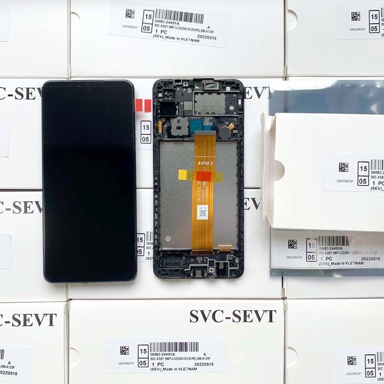 A12/A125 원본 서비스 팩 삼성 갤럭시 a04e LCD 디스플레이를 위한 프레임 없는 LCD 공장 직판 판매
