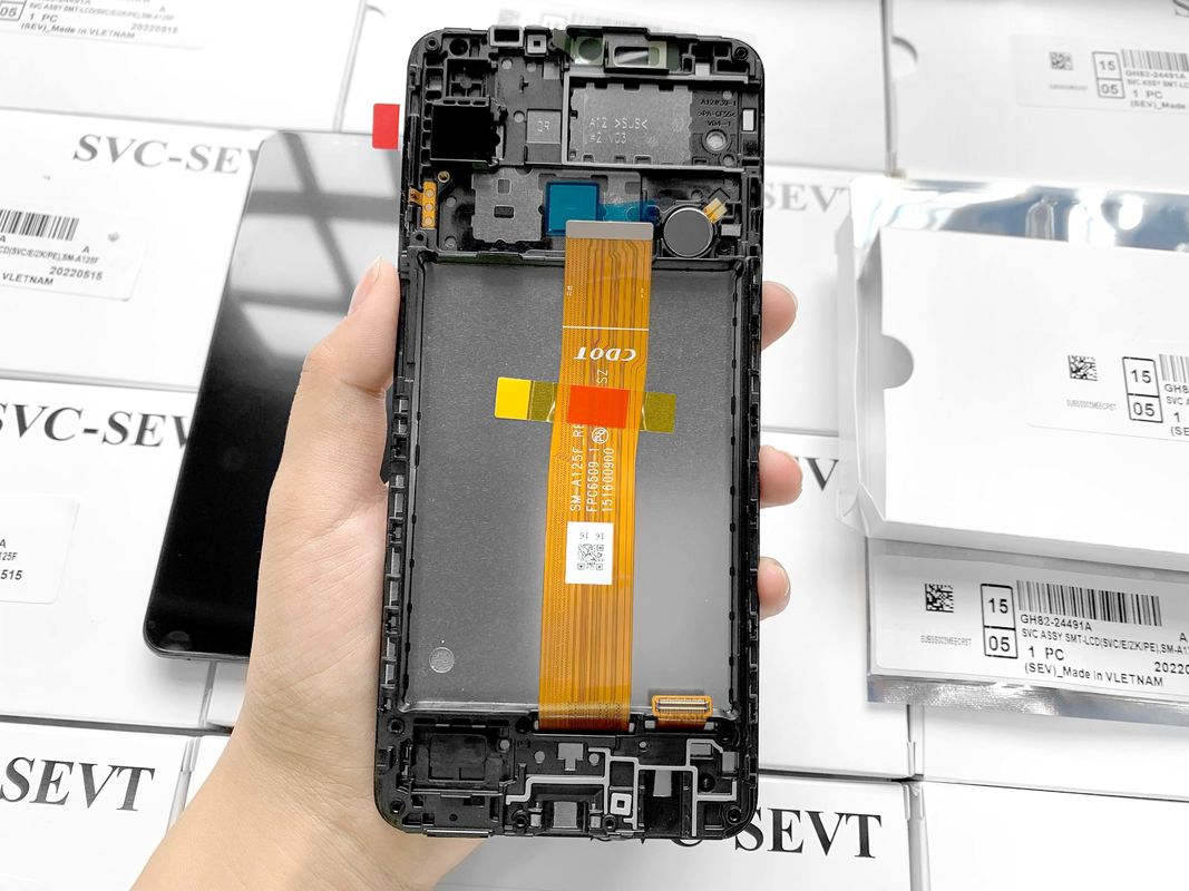 A12/A125 원본 서비스 팩 삼성 갤럭시 a04e LCD 디스플레이를 위한 프레임 없는 LCD 공장 직판 판매