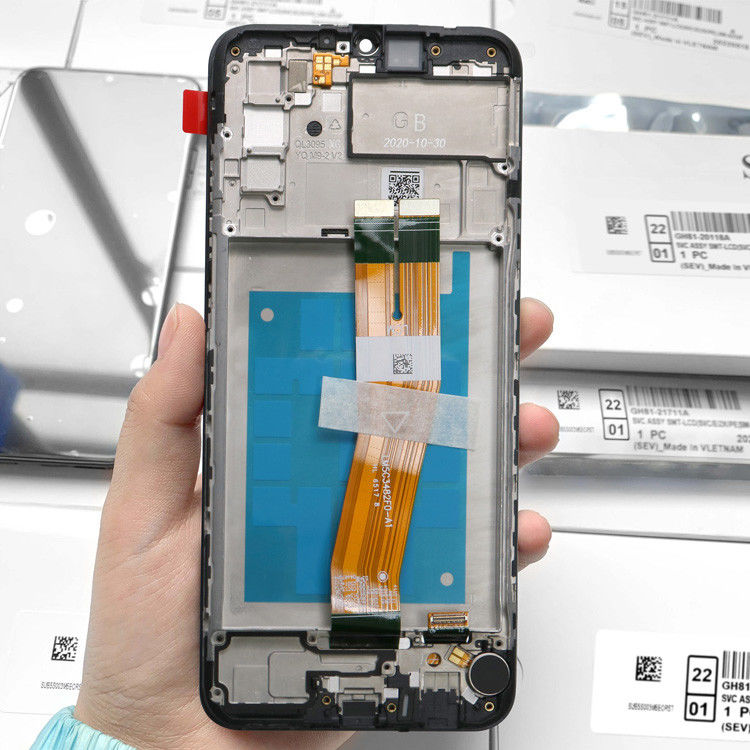 엄격한 제어 및 테스트와 함께 맞춤 로고 인쇄 a02s lcd  화면 lcd 디스플레이 화면