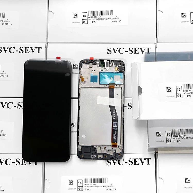 LCD 삼성 M105 LCD 프레임 없는 패키지 세부 사항 오리지널 서비스 팩 폼 박스