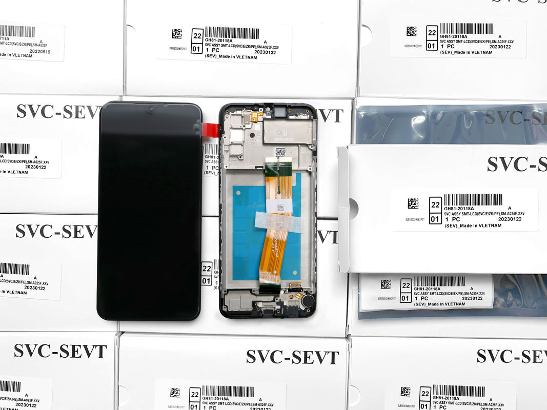 전화 화면 LCD A02s LCD 교체 고성능 디스플레이 서비스 팩