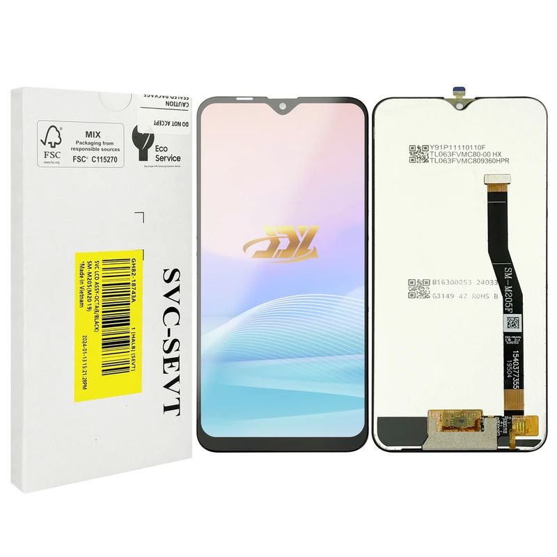 원본 교체 LCD 100% 검증 엄격한 LCD M20 LCD 디스플레이 터치 스크린 휴대 전화 스크린
