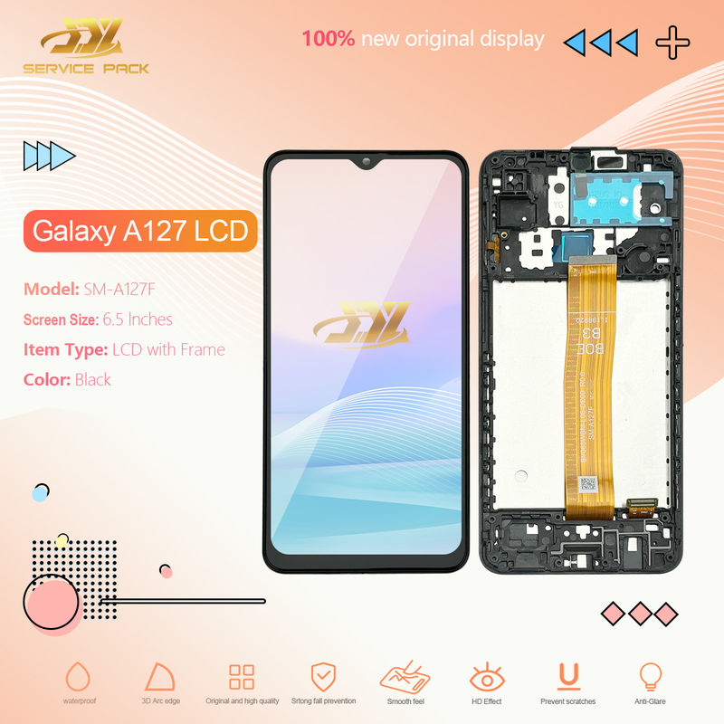 A127 LCD With Frame For  a127 오리지널 신규 서비스 팩 모바일 화면 디스플레이 갤럭시 A12 나초 터치 판타라
