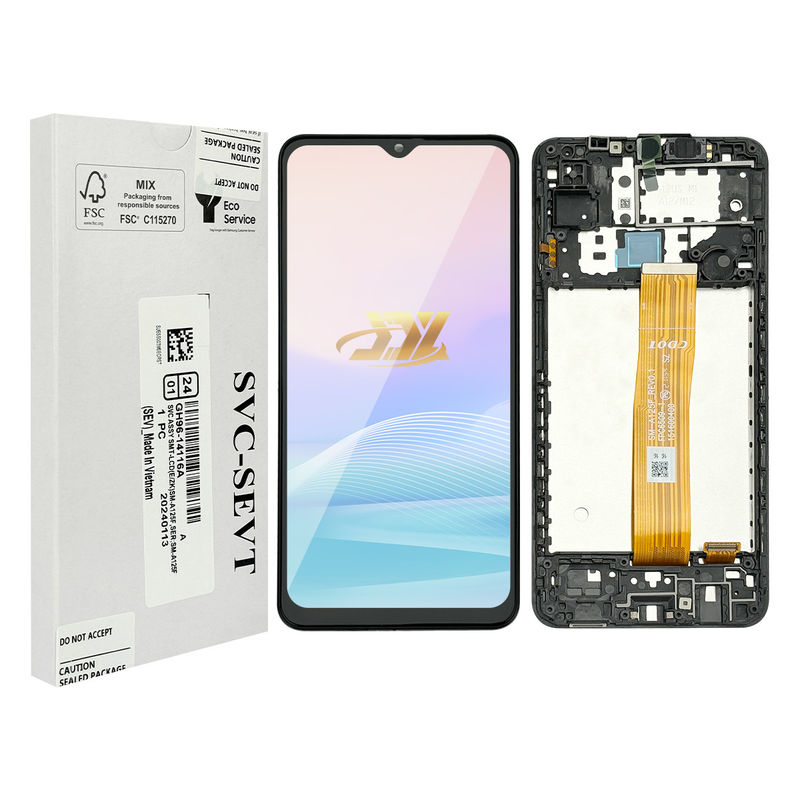 A125 오리지널 LCD Panatlla With Frame For  a125 서비스 팩 LCDS 화면 갤럭시 A125 휴대 전화 터치 디스플레이