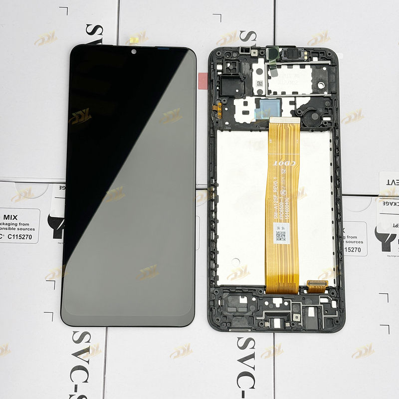 A125 오리지널 LCD Panatlla With Frame For  a125 서비스 팩 LCDS 화면 갤럭시 A125 휴대 전화 터치 디스플레이