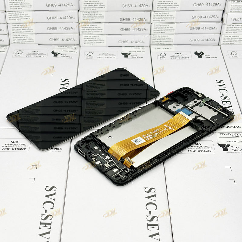 A125 오리지널 LCD Panatlla With Frame For  a125 서비스 팩 LCDS 화면 갤럭시 A125 휴대 전화 터치 디스플레이