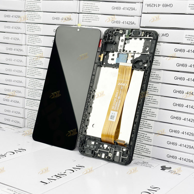 A125 오리지널 LCD Panatlla With Frame For  a125 서비스 팩 LCDS 화면 갤럭시 A125 휴대 전화 터치 디스플레이